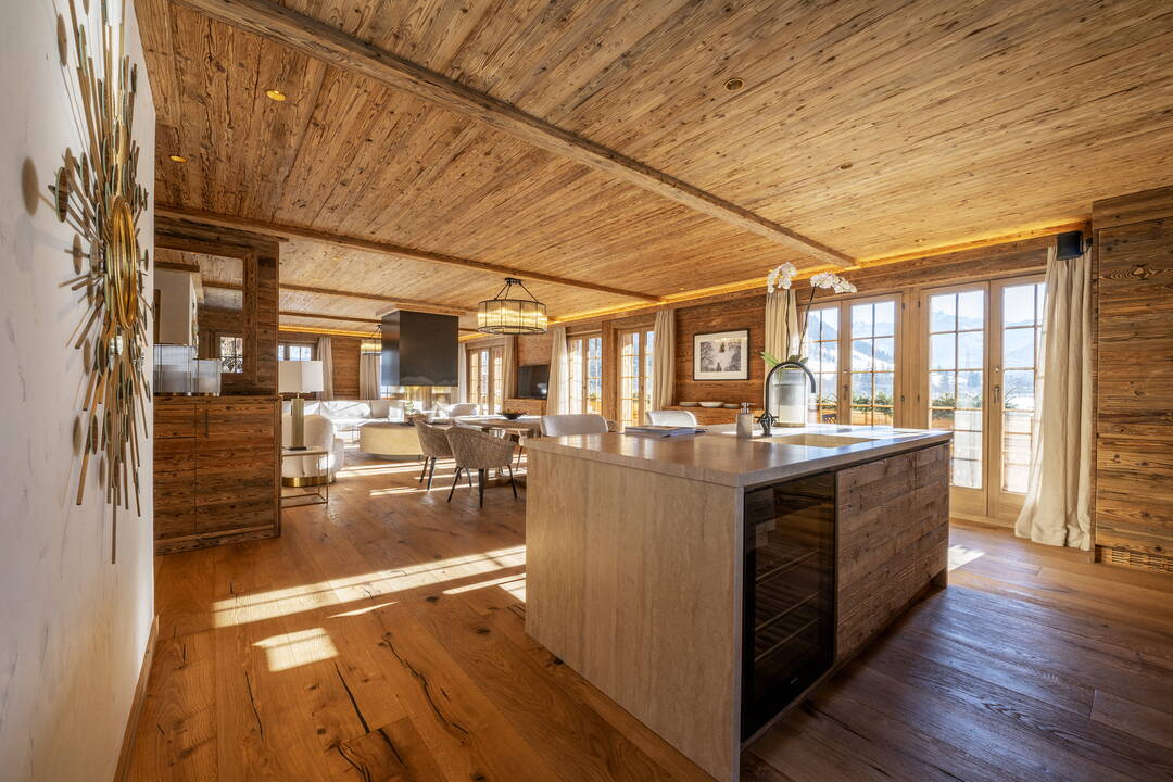 Interior Finish in Antique Wood by Arnold Reuteler Holzbau AG Gstaad